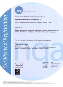 certificate iso 9001: 2000