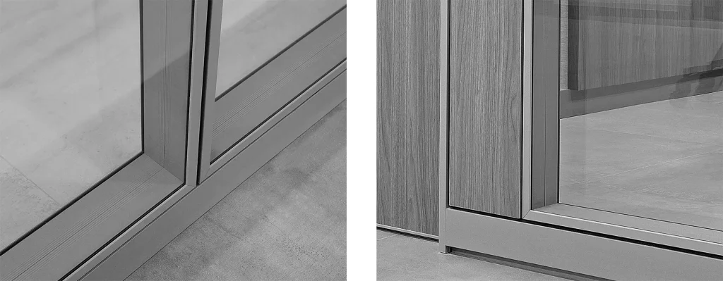 Çift camlı derzli-kasetli ofis bölme sistemi