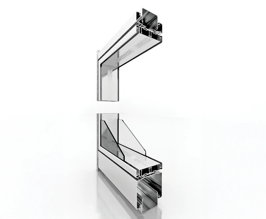 Çift camlı derzli-kasetli ofis bölme sistemi