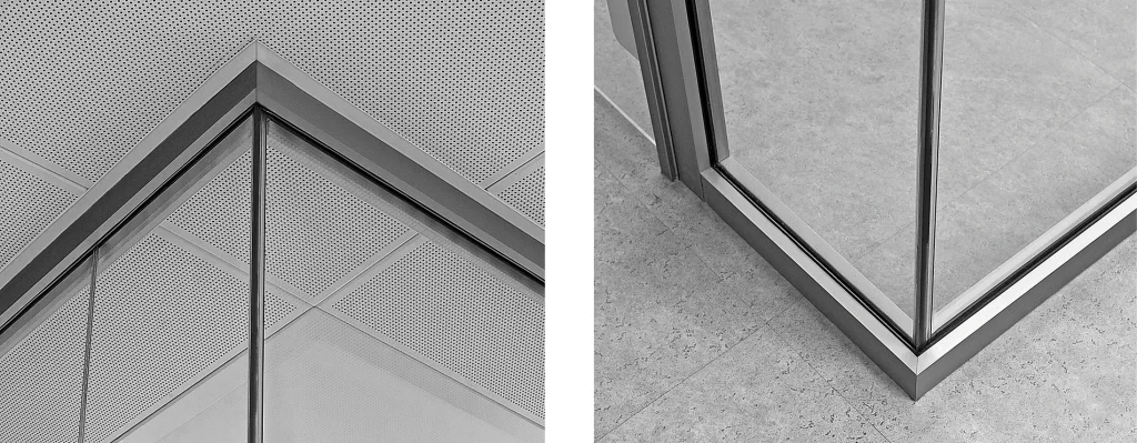 Cam cama tek cam ofis bölme sistemi