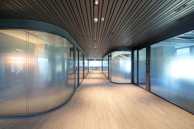 Eyüp Turkuvaz Medya ofisinde çift cam cama bölme sistemi